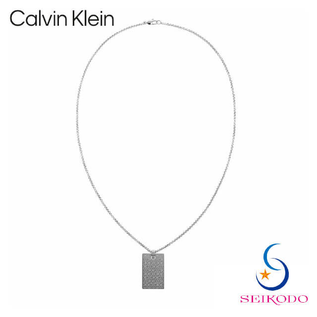 Calvin Klein カルバン クラはたご屋 首飾り シャンデリヤ 佩び物 ICONIC 35000404 メンズ 彼 好一対 差し上げ物 生まれ落ちる日 不死化日 ブランド名 分かりやすい ステンレス鋼 置き目品