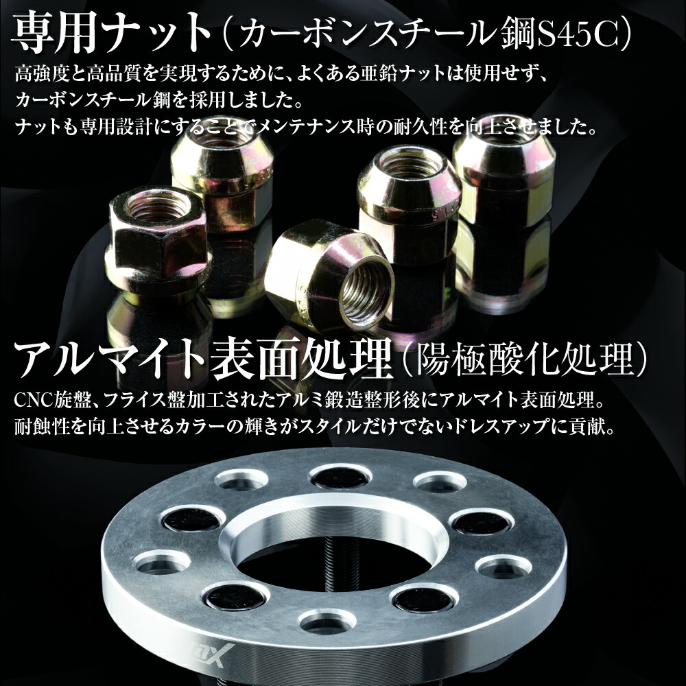 訳あり品送料無料 ワイドトレッドスペーサー 20mm 114.3-5H-P1.25-20mm ホイールスペーサー シルバー 銀  鍛造アルミA6061-T6採用 2枚1セット ワイトレ P.C.D114.3 P1.25 H5 送料無料 B01B www.tacoya3.com