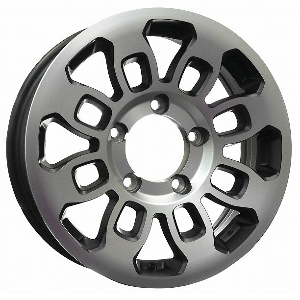 【ポイント10倍】MBRO MUD THUNDER マッドサンダー 1本 16インチ 5.5J +20 1655 139-5H マットブラック/ポリッシュ 旧車 軽自動車 ツライチ 深リム 軽トラ MBRO-MUD20655TMBP