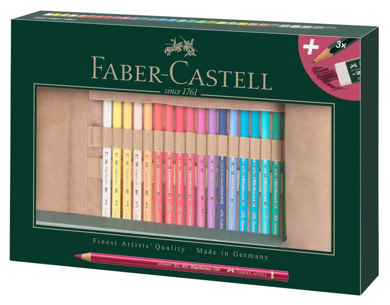 ファーバーカステル ポリクロモス色鉛筆 ペンシルロール30色書き割り 110030 [日本定め事品]