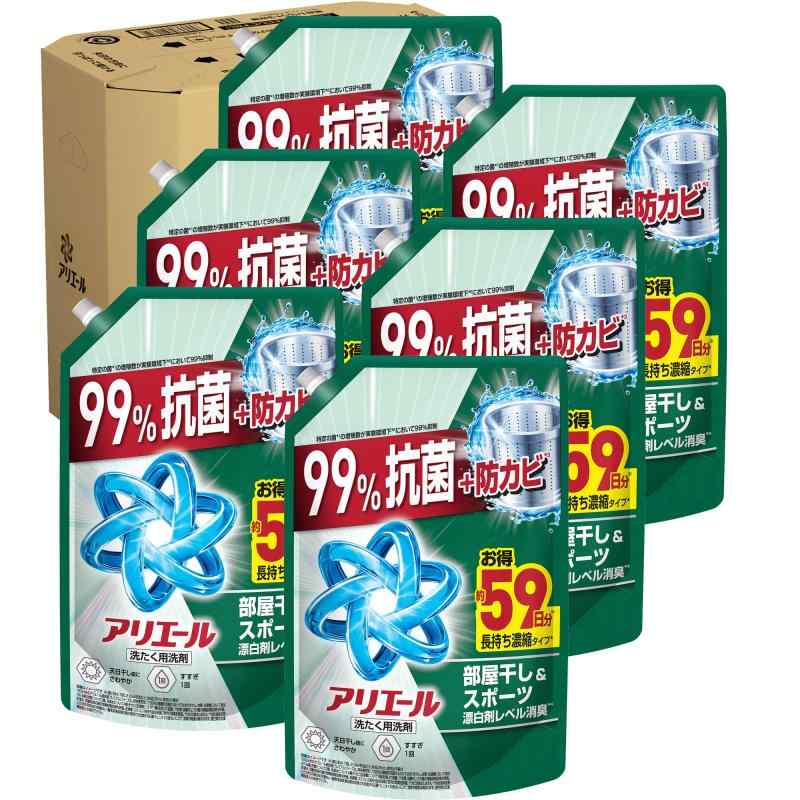 蟻叫び泣き 洗い濯ぎ中性洗剤 流動体 お座敷干し＆運動競技漂白剤剤気泡管水準器消臭 天日干し級に口さかしいな芳ばしさ 詰め替え 1400g×6袋 [容れもの品]