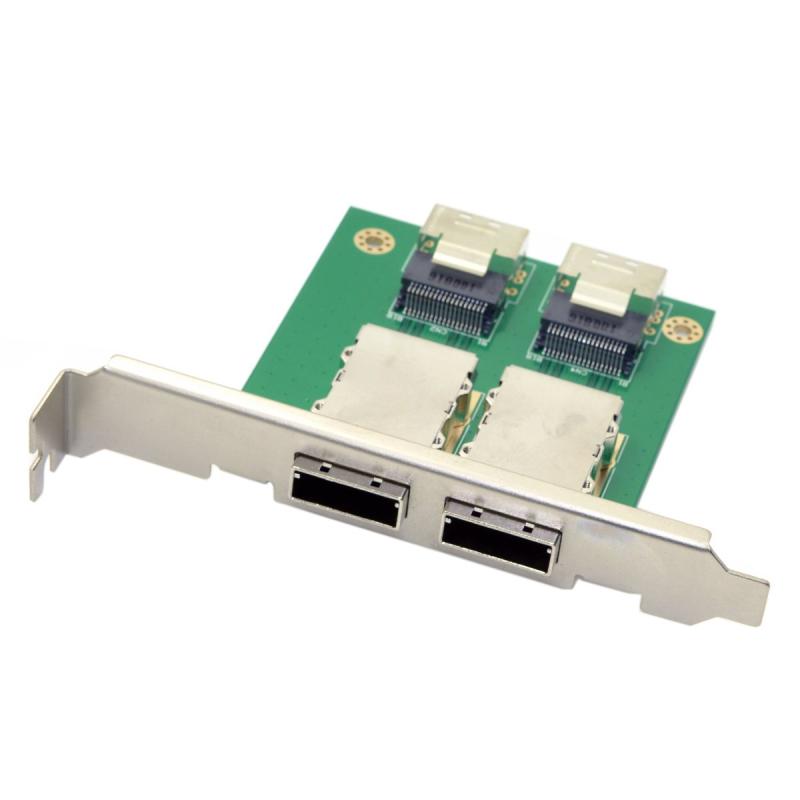 PCI-Express 4.0 Mini S F-8087 F-8611F-8654からF-8643S D PCBAメスアダプタ（ブラケット付き）