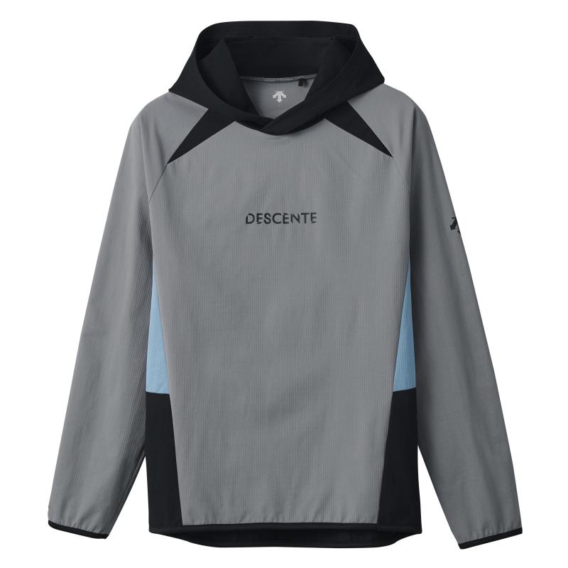 DESCENTE(デサント) ウォーム引きあげる石川祐希運動選手着付ける ウォーム引きあげる 排球 長袖 秋 民族大移動 トレーニングユニセックス成年者 ブラック/グレー-グレー/ブルー-ブルー/グレー