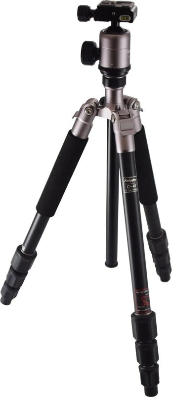KING  色つや三脚 C-4i+PLUS 中型色つや三脚 大まか雲台 クイックシュー付き添い人 軽銀製