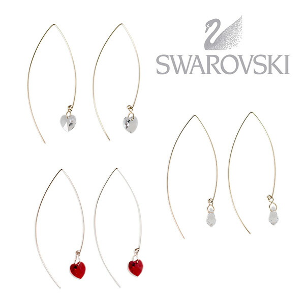 Swarovski Earrings K14gf Earring Thread Curve Hoops Small Wire 14 K Gold Filled Half Swarovski Earrings K14gf Earring Thread Curve Hoops Small Wire 14 K Gold Filled Half