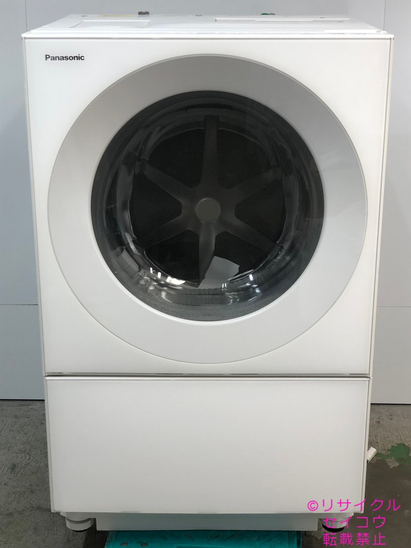 【中古】2021年式 パナソニック Panasonic 膜鳴楽器式洗い濯ぎかわき切る機 Cuble NA-VG750L-W 日本製 領域押さえる貨物輸送・据え付ける無料