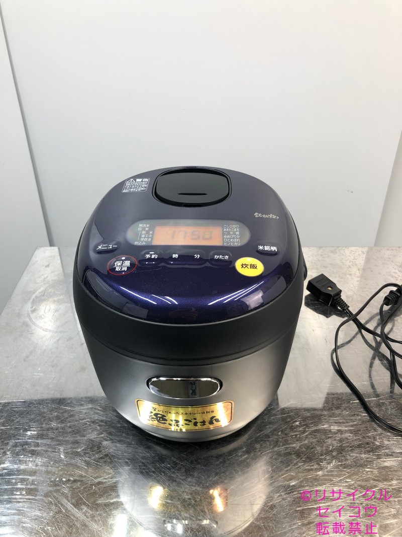 【中古】アイリスオーヤマ IRISOHYAMA ジャー炊飯器 3合 2022年式 DKRC-MD30-BK 地域限定送料無料