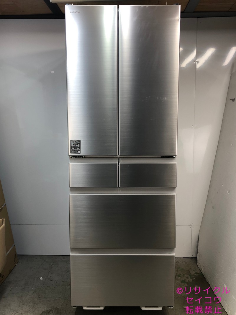 【中古】2025年式 日立 HITACHI 日本製 電気冷蔵庫 540L R-H54TG 地方制限事項貨物輸送・築き上げる無料
