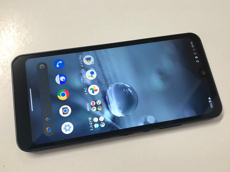 セイ移動性★【中古S位置づける】SIM無償性 Softbank AQUOS wish A103SH  [濃灰色]