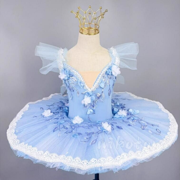 バレエチュチュ バレエ発表会 バレエ形体服 子供バレエ 女の子 子ども ジュニア チュールワンピース フレアスカート プリンセス お嬢様 キッズ舞台衣装 新体操 練習着 発表会 可愛い ダンスウェア 2色