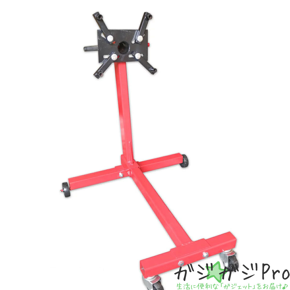 楽天市場】エンジンスタンド 680kg ギア付 コンパクト収納 1500LBS 