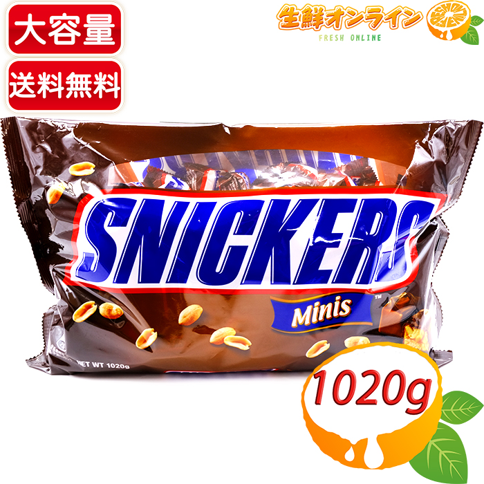 楽天市場 10g Snickers スニッカーズ ミニチュア Minis 1 2kg アメリカ産 甘くて美味しい マース チョコ お菓子 お徳用 Costco コストコ 送料無料 生鮮オンライン Fresh Online