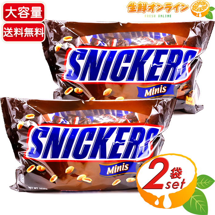 楽天市場】≪1020g×2袋セット≫【SNICKERS】スニッカーズ ミニチュア