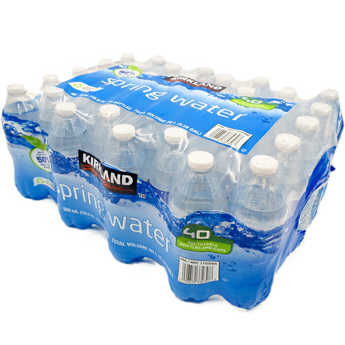 楽天市場 Kirkland カークランド スプリングウォーター 500ml 40本入り 大容量 水 マウンテン スプリング ウォーター ミネラル ウォーター Costco コストコ 送料無料 生鮮オンライン Fresh Online