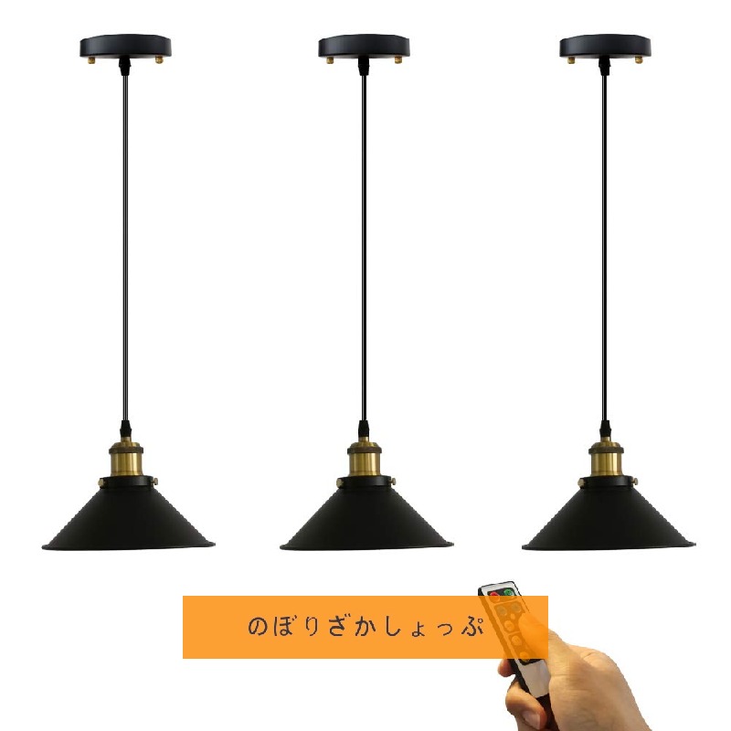 電気結線不要 ペンダントライト LED電球付属 リモコン付き おしゃれ E26口金 取付便利 おしゃれ 電池別売り 展示会 会場 ホーム設計 飾り デザイン