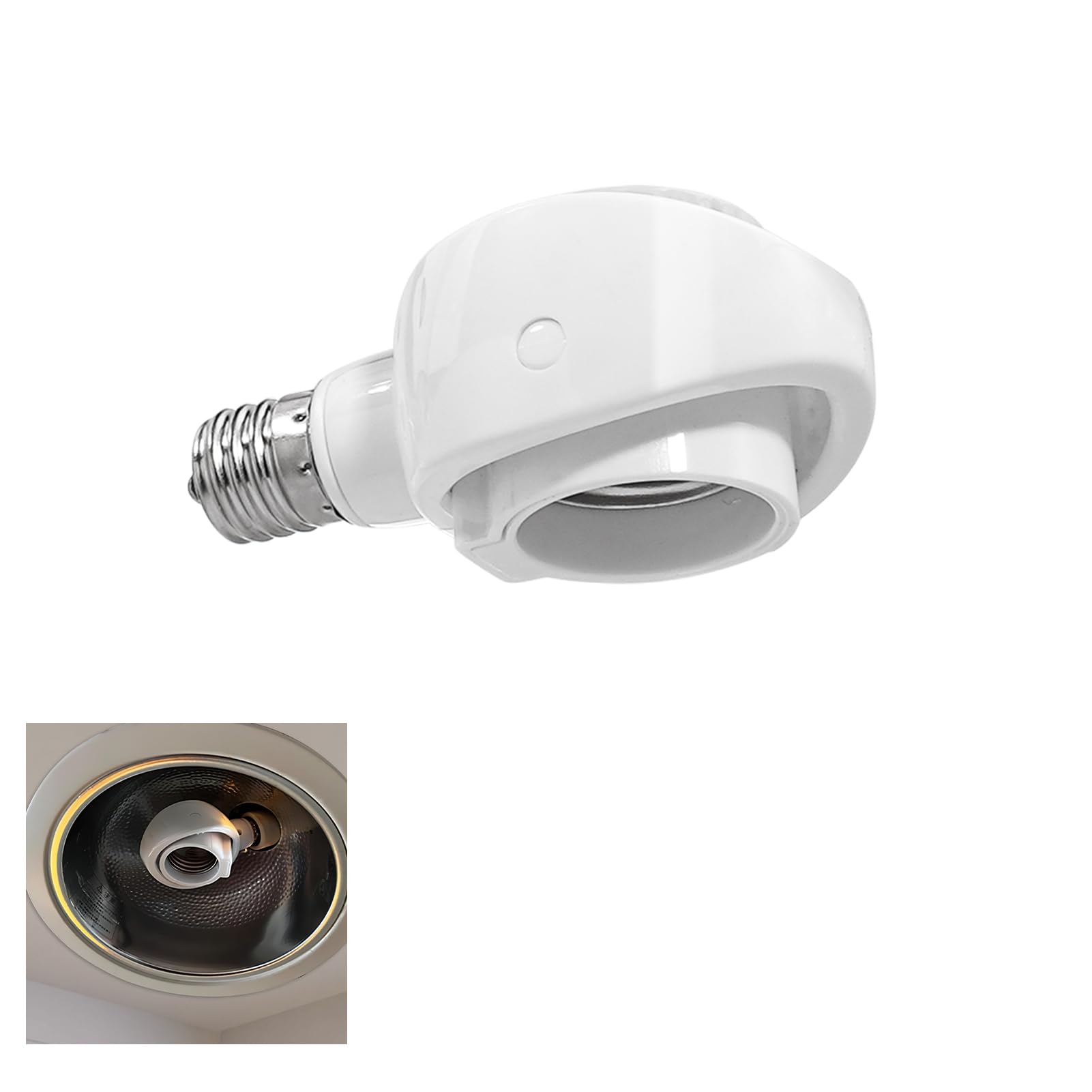 ソケット モビール，角度の変数式ソケット，E26 LED白熱電球専用，曲がった後ばらい落ちこむ点火装置に直下道のりに初っ切り能力のある，検知器が然る可くに見せびらかすされていて，
