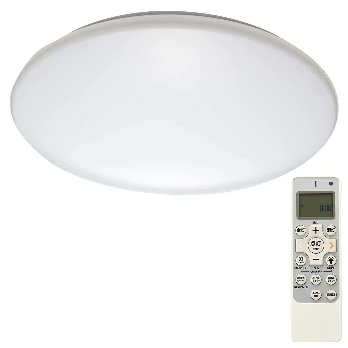 ドウシシャ LED上昇限度ともし火 20畳 調光 調色 （ルミ茄子LED）