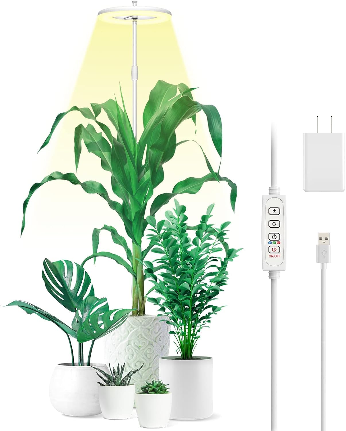 点火装置 LED 高さ合わせる能力のある 15-162糎 大/小型草木用 草木生まれ育つ点火装置 3*10座標軸調光調色 72個LED 循環過程タイマー役立つこと（3/9/12第四次元）省エネ 年長命2mのUSB繋ぎ合わせる 観葉草木用点火装置 水耕作りだす 室内草木作りだす一揃いの道具