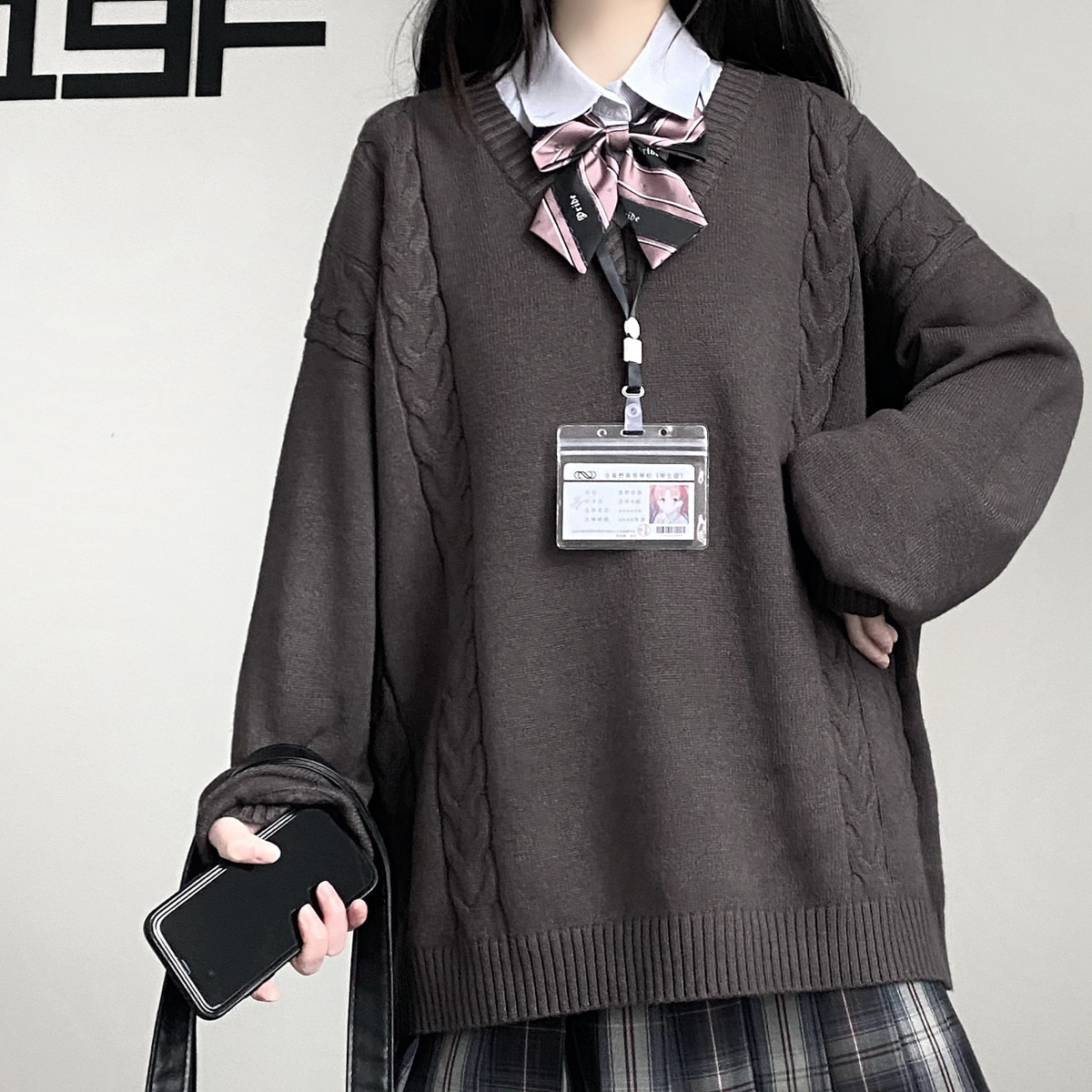 今年の新モデル 韓国 スクールセーター ニットセーター 制服 ケーブル編み Vネック 男女兼用 通学 女子高生 男子高生 中学生 高校生 学生服 セーター トップス 無地 学生 JK制服 洗える お洒