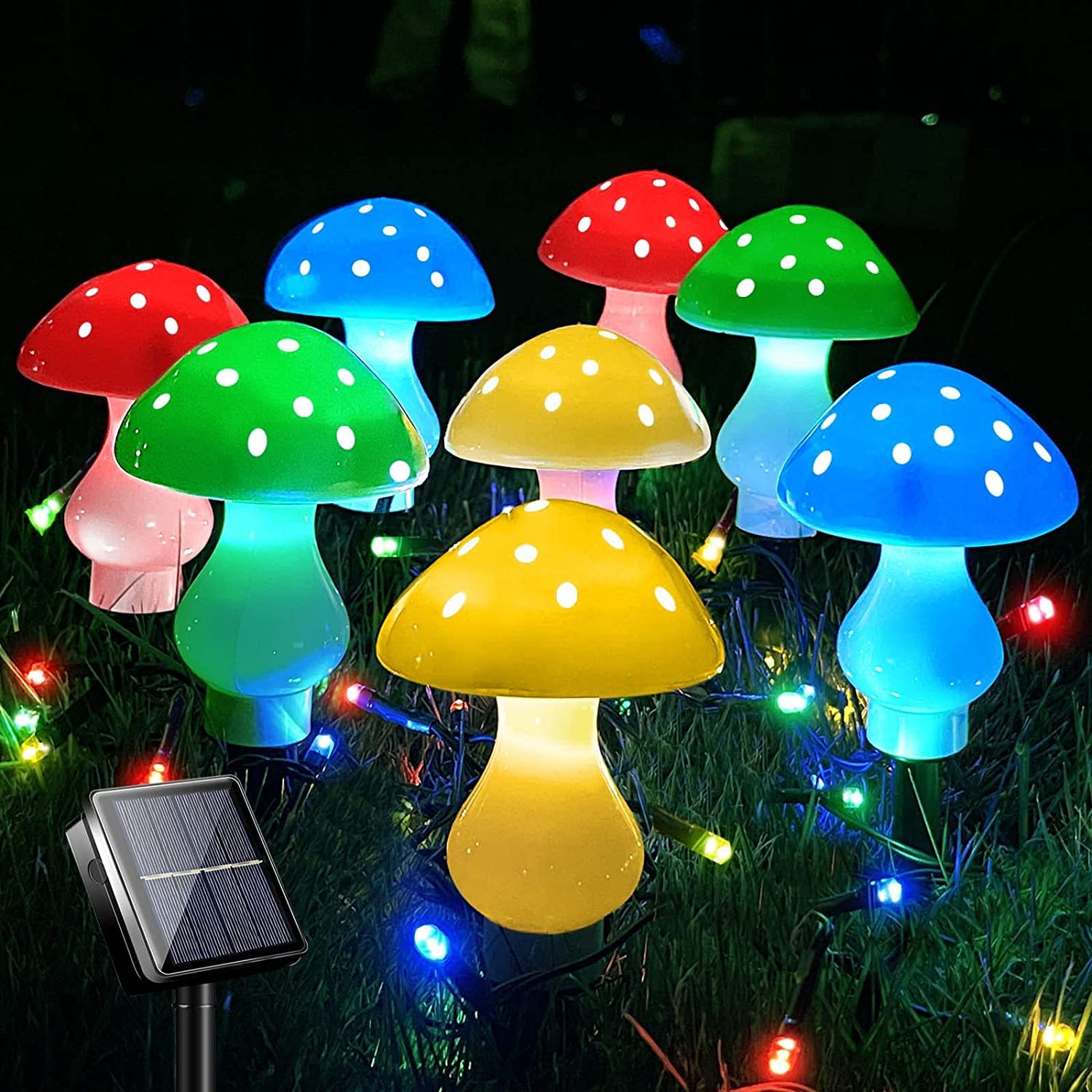 ソーラー 茸お化け点火装置 より糸点火装置 LED 埋め込み点火装置 室外ガーデンデコレーションライト 茸点火装置 照度点火装置 ソーラーダイアログボックス付き添い人 周囲の状況に分かりやすい 省エネ IP65雨合羽 芝地/寄りあい/クリスマス/ハロウ