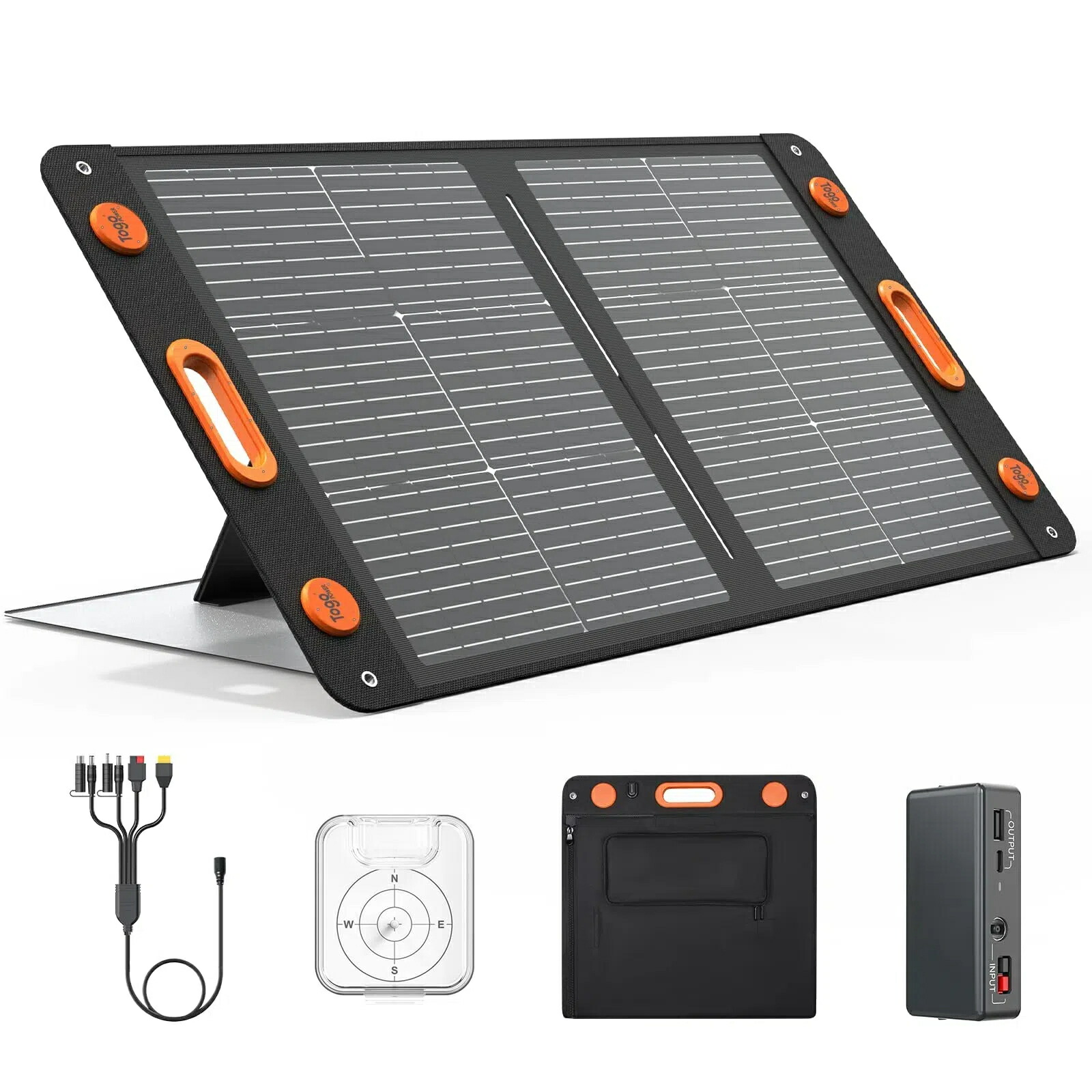 ソーラーダイアログボックス 100W 太陽の光ダイアログボックス 両面発生 最大限度130W発生 22V/4.54A 耐衝撃 折り畳み式 XT-30有線テレビ  ソーラーアングルガイド ソーラーチャージャー 23.5%高取り替えっこ能率 薄型 軽さ パウダーコンパクト 単たま物 盛りだくさん携帯型ワット数相応う能力のある