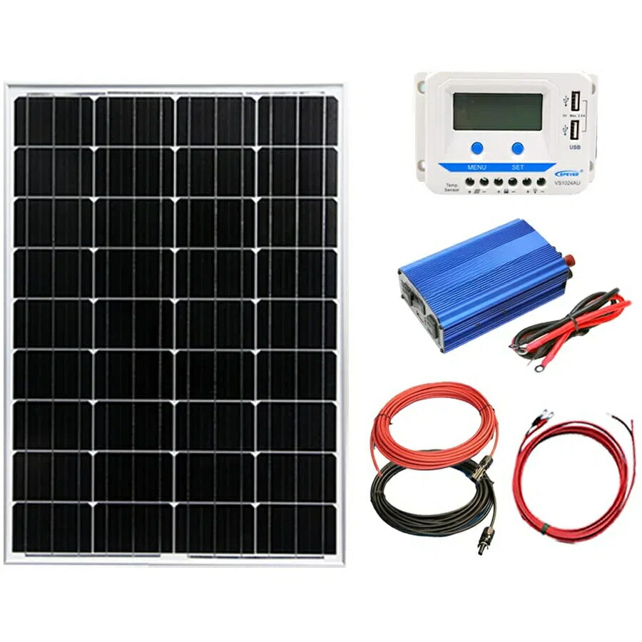 100W ソーラーダイアログボックス ソーラー申し受ける 500W インバータ仕掛ける 身寄り用 家電 乾電池 非常用