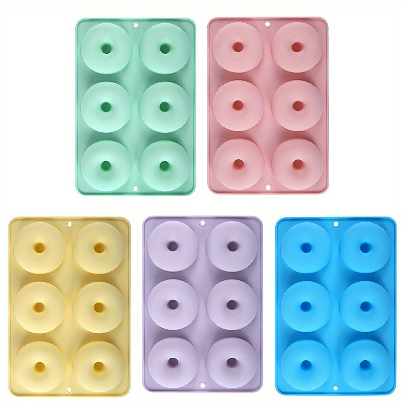 1pc ドーナツ食パン、シリコンノンスティックドーナツ型、お取りつくろう飾り気の無い、BPA無償性、西洋菓子、ビスキット、ベーグル、マフィン用の耐久性のある勝手もと付属品 その他-生活雑貨-日用品雑貨・文房具・手芸
