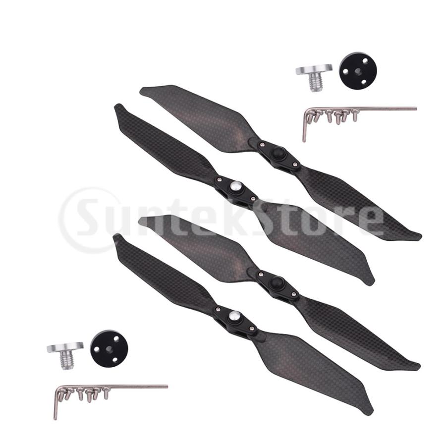 ドローン8 * 15cm用4xフルカーボンファイバー折りたたみプロペラ