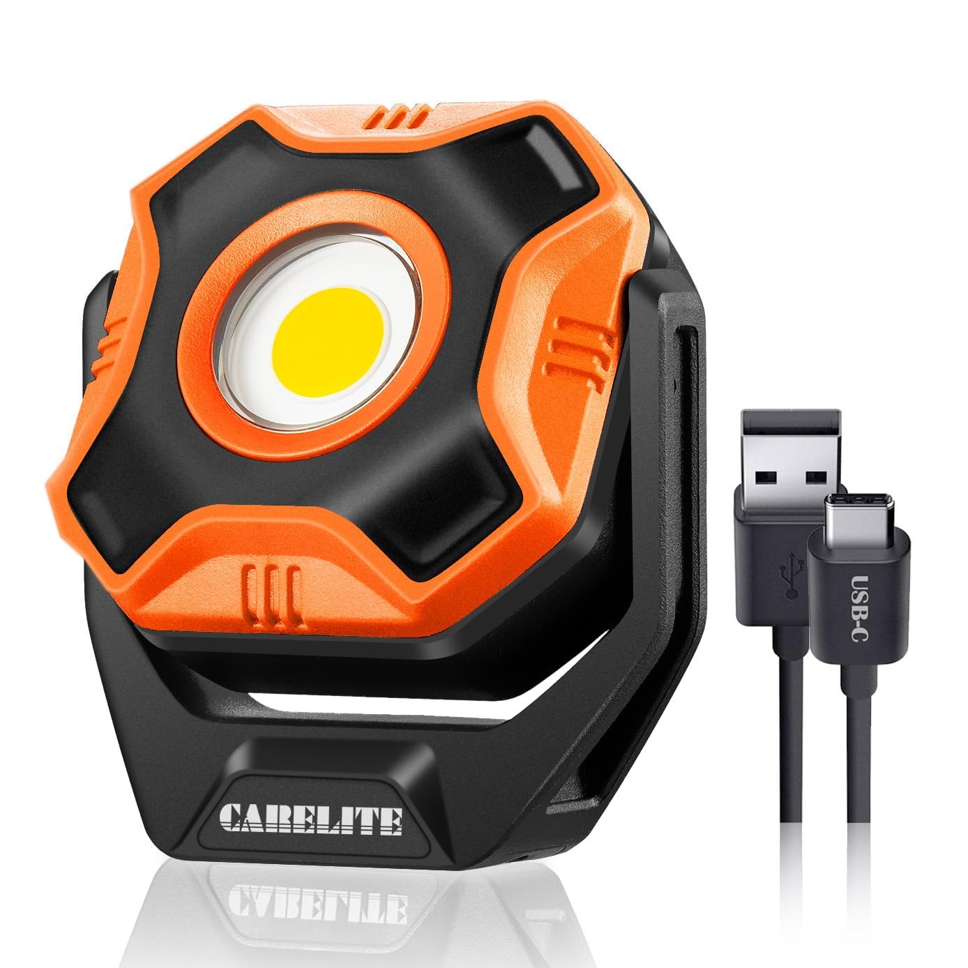 LED作業灯 投光器 充電可能 台座付き 360°回転 照明 範囲広い 頑丈 高輝度 700ルーメン マグネット ライト 防水 ミニ オムニライト 作業灯 コンパクト 便利 機械検査 車修理 アウトドア キャンプライト 適用