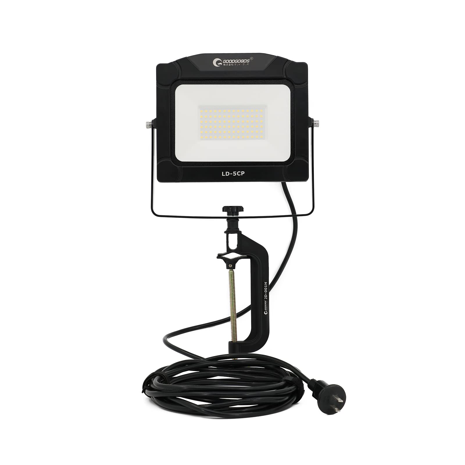 50W LEDデイライト投光照明器 Cクランプセット IP65雨合羽 室外照明装置 御役目灯 100V相応う LEDともし火 御役目灯 高明快さ 省エネ 120°広角照明装置 投光照明器 貼り出し灯 パーキング場 車宿り バス発着場 BBQ 室外御役目 室外作り上げる