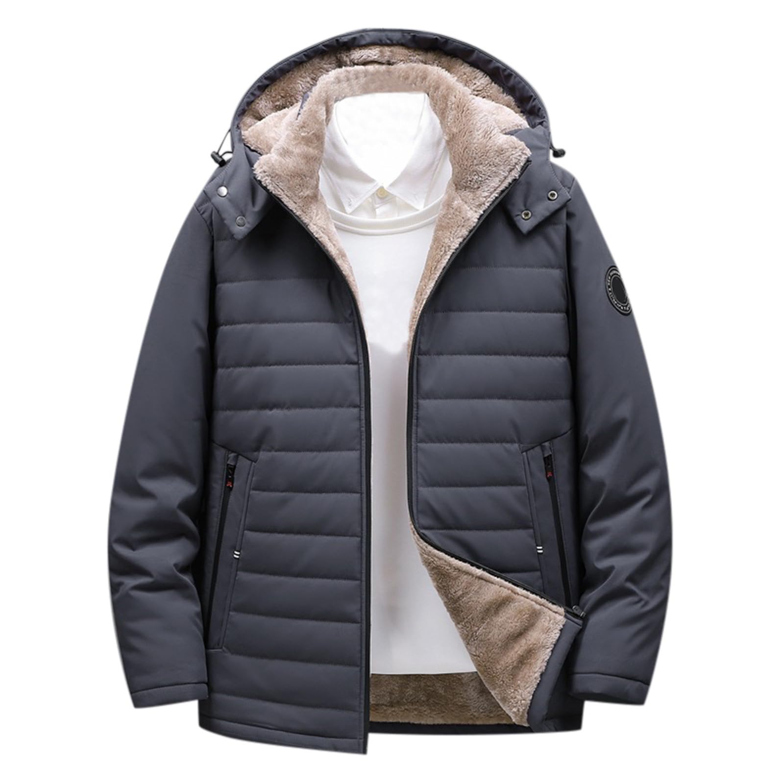綿の服ですメンズ 軽量 登山 冬 ブランド ウルトラライトダウン アウトドア 保温 ジャケット 大きいサイズ カジュアル アウター フード付き ダウン 人気 コート 薄手 防寒 おしゃれ 冬服 暖かい 通学 通勤 キャンプ A-73｜正申R 14,675円
