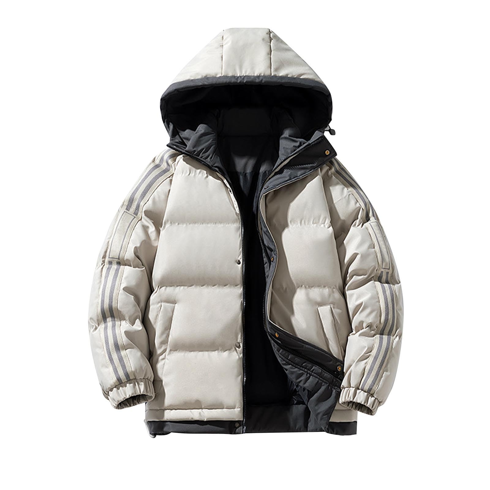 綿の服ですメンズ 中綿いり ダウンコート 大きいサイズ 冬服メンズ 防風 防寒 軽量 暖かい 厚手 アウター チャック付き アウトドア バイク 通勤通学 冬作業 防寒着 カジュアル おしゃれ 冬服 A-19|正申R