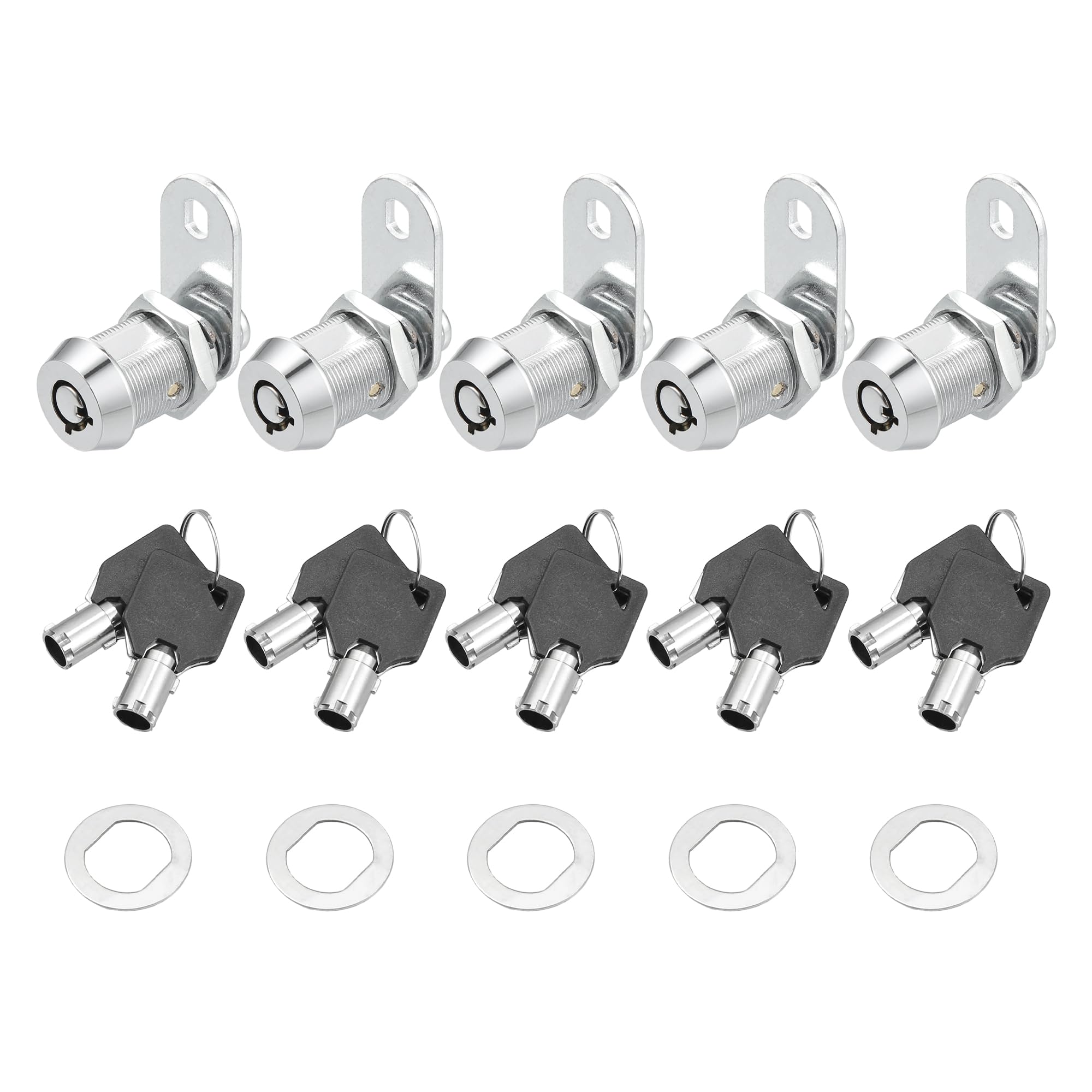 T RV キャビネットロック 5 セット 7/8 "キャビネットロックセット キー付き ユニバーサル RV 車 旅行 トレーラー コンパート メント ドアツール ボックス 収納ボックス ロック 交換用｜正申R