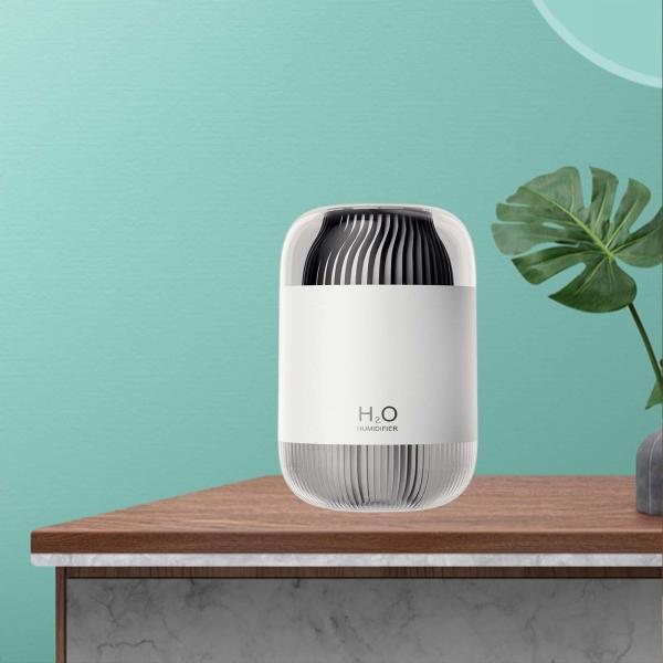 ダブルノズル加湿器特大静電容量オートシャットオフミストメーカーホワイト