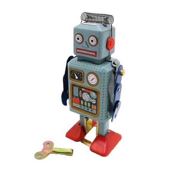 風上げブリキのおもちゃ 歩行ロボット レトロ ヴィンテージ 細工ブリキの置物 おもちゃ グッズ 子供用 装飾 パーティー おもちゃ