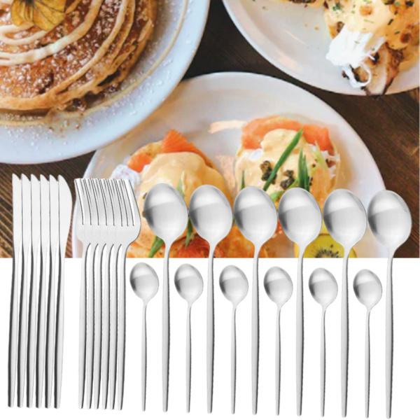 ポータブルキッチンカトラリーセット旅するステンレス鋼カトラリー食器装置養護ホーム食べ物屋用かざり付ける