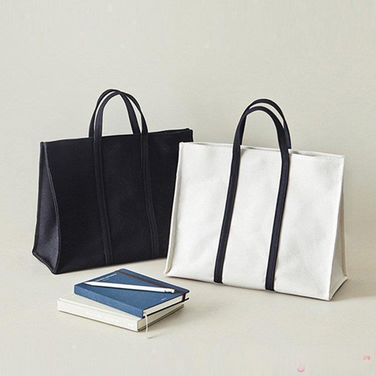 春 夏トートバッグ レディース 春夏 キャンパスバッグ 帆布かばん 手提げバッグ シンプル韓国風 A4対応 PC収納 ポーチ おしゃれ ズック袋 大容量 軽いエコバッグ
