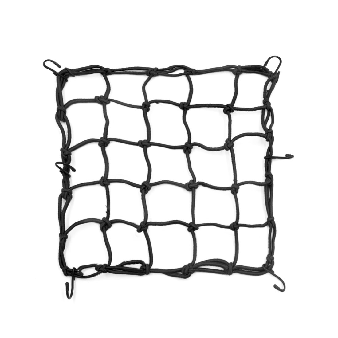 オートバイメッシュ 30cm x 30cm ブラッ ク バンジー 貨物 荷物メッシュ 物品 ネット 自動車用 オートバイ