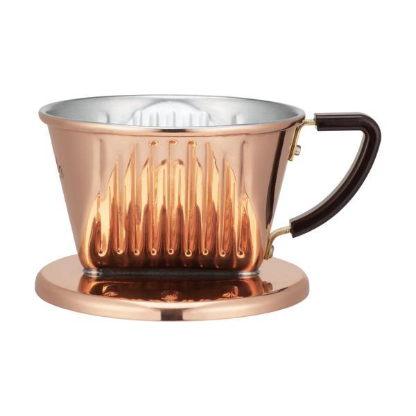 カリタ #04157 Cu101 コーヒー ドリッパー 銅製 1～2人用ドリップ器具 アウトドア キャンプ Kalita