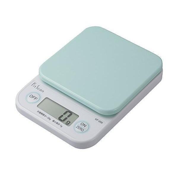 タニタ クッキングスケール KF-200 GR 緑 グリーン キッチン はかり 料理 デジタル 2kg 1g 単位 TANITA