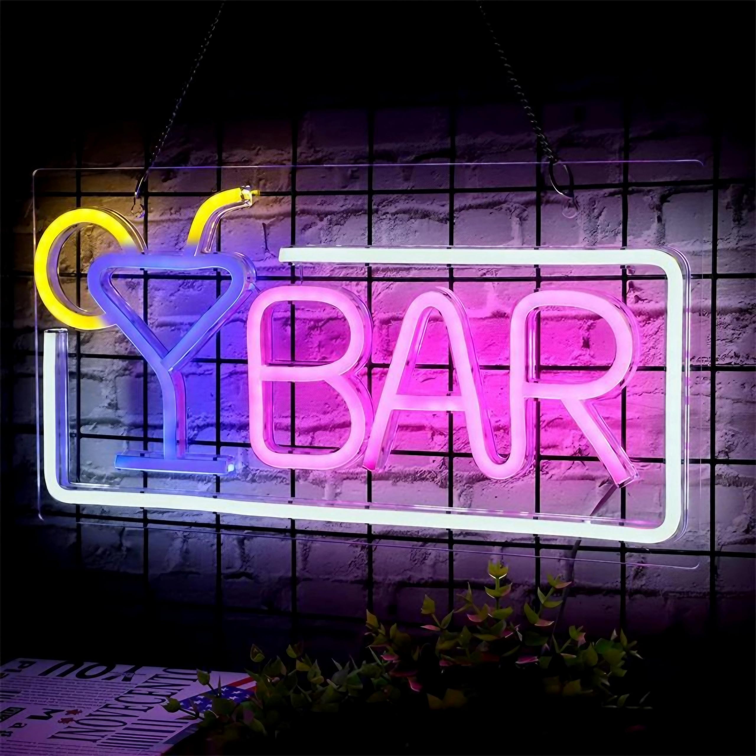 赤ちょうちんネオンサイン ネオンサイン ネオン点火装置 BAR 赤ちょうちん ホームバー LED USB給電 吊り下げ 室内装飾 御勤め用 飾りつけ