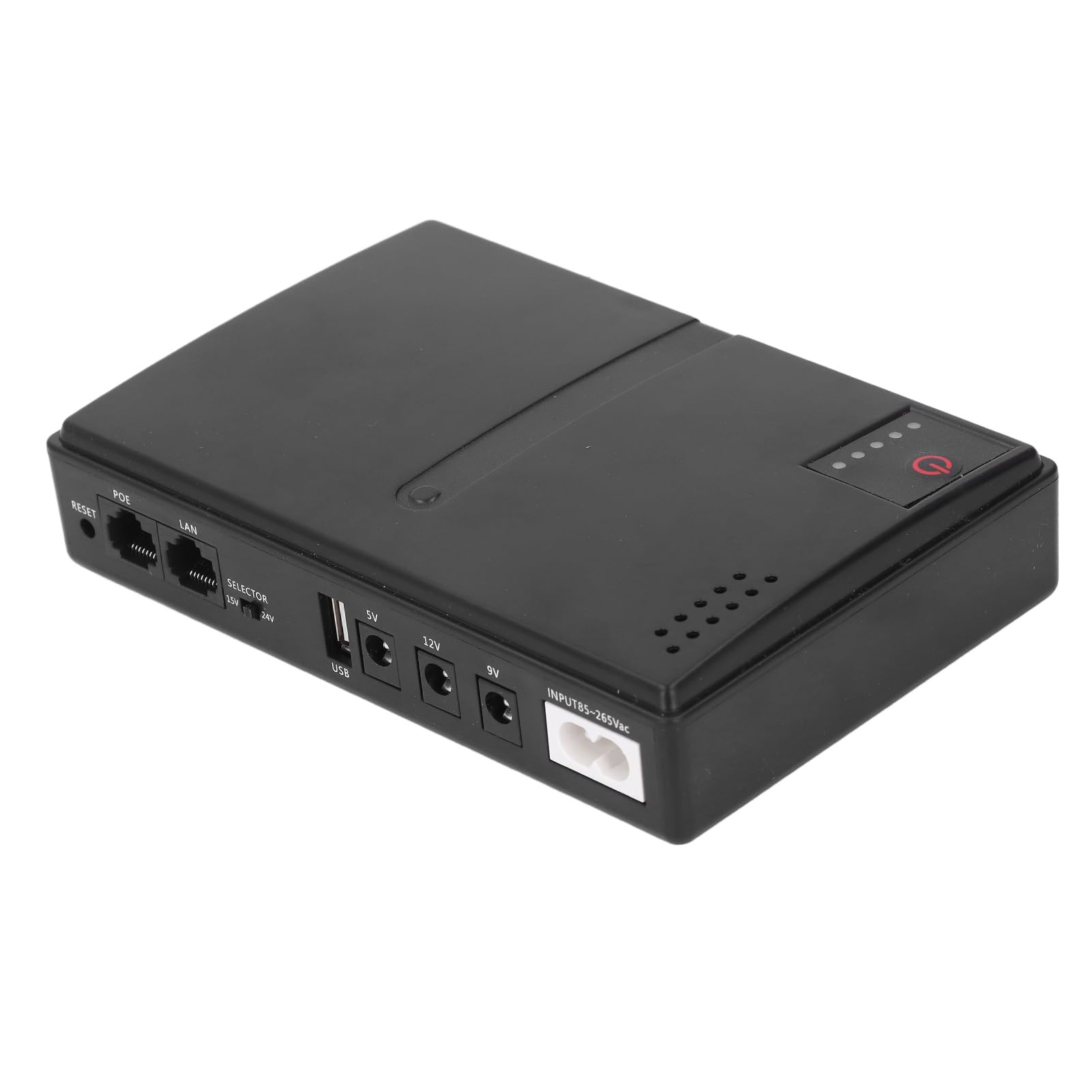 ルータ用ミニ繰り上げる、パワーバンクパラルーター、ホームルーターカメラ用パウダーコンパクトUPS乾電池うしろ押し 36W 5V 9V 12V 2A DC最終生産物 (亜米利加繋ぎ)