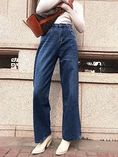 女性用スリムハイウエスト非伸縮性ジーンズの卸売