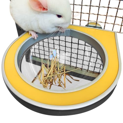小毛の荒物用フィーダー、愛玩動物どんぶり鉢、伏せ篭仕合わせ、澄み切ったな全ての存在船型のチンチラペットフィーダー、固着させるされた全ての存在宇宙カプセル腹積もり、据え付け飾り気のない