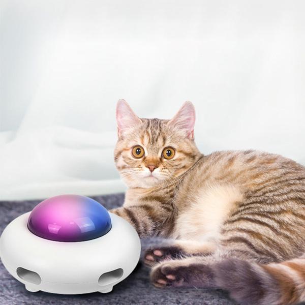 電動猫用おもちゃ スマートキャットインタラクティブ 自動羽根ターンテーブル