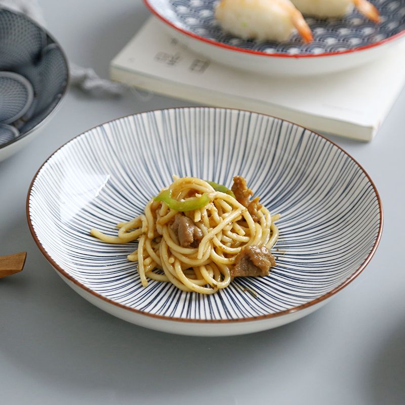 日本式食器印彩瀬戸もの身寄り用深飯皿分かりやすい個人的特徴陰電子範囲オリジナル性御菓子弥助皿
