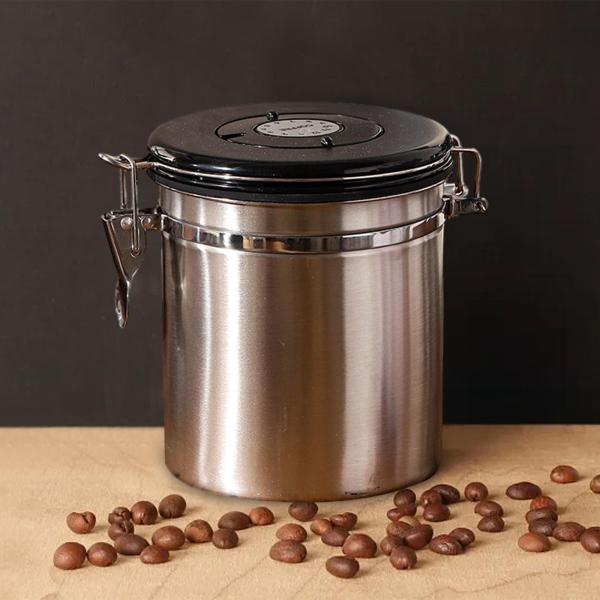 珈琲豆庫入れ多役立つこと茶白砂糖キャニスター茶粉ビスケットしろがね色 1.5L