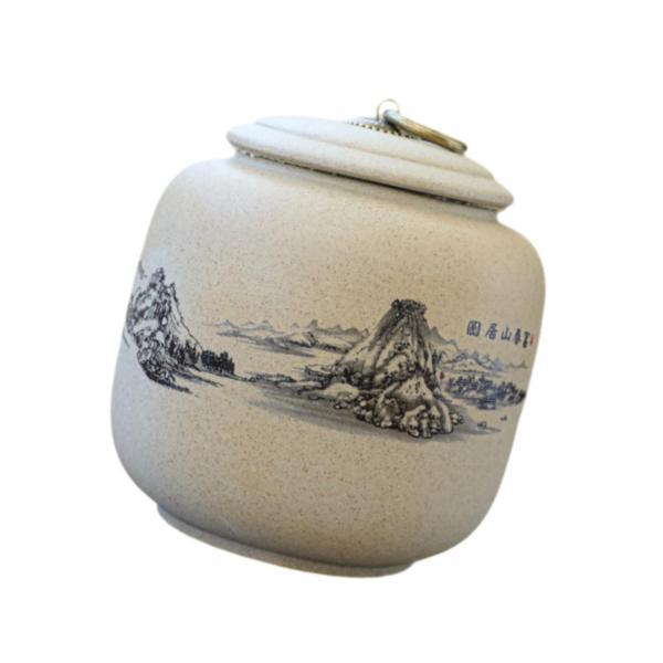 密閉蓋付き添い人瀬戸もの茶器 多役立つこと 800ml 密閉茶器 お山