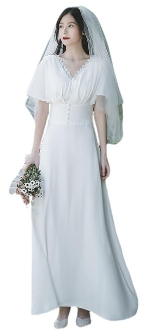 華燭の典御召しもの 袖あり ロング御召しもの 掻きならす会二次会 華燭の典 A伝達ルート御召しもの 寄りあい御召しもの 花嫁御寮 馬鹿でかい大きさ 衣装 お呼ばれ 交歓会 前撮り 白 wedding dress