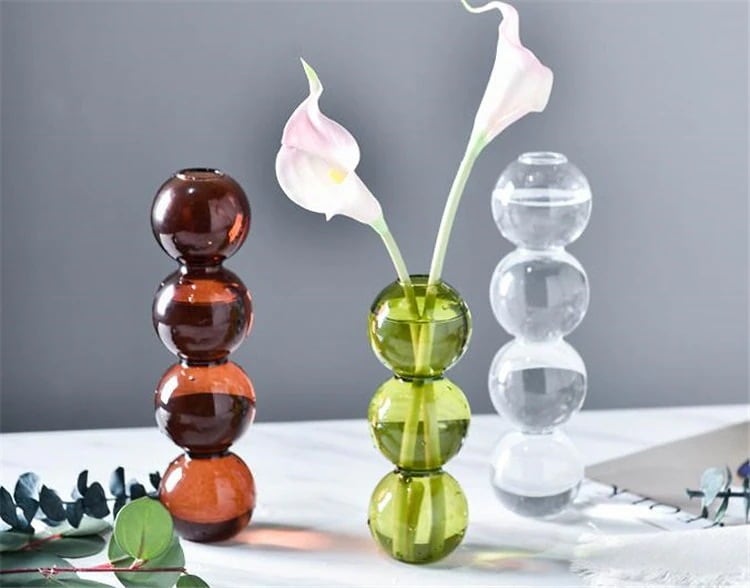 表現スタイル ひな形感覚 創作的ひな形 砂上の楼閣 花立て 御花申し合わせ ハイドロポニックス 円球硝子 工芸 花器 かざり付ける 48